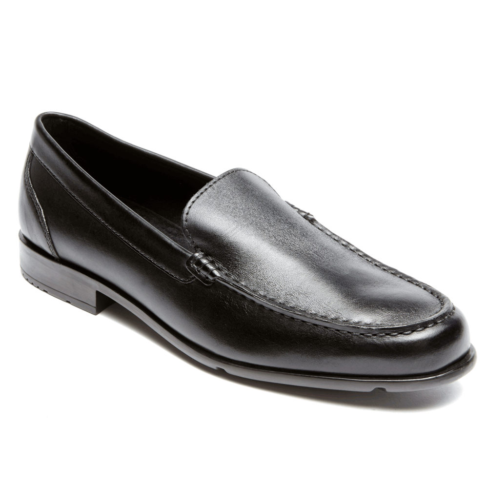 Rockport Loafers For Mens Black - Classic Venetian - FO2746019